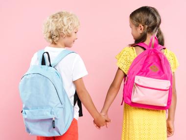 Billede af skolebørn